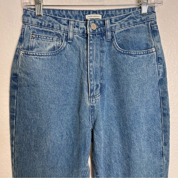 WE WORE WHAT Jeans Women Size 26 Straight Ultra High Rise Icon Fit Slim CL - Picture 6 of 12